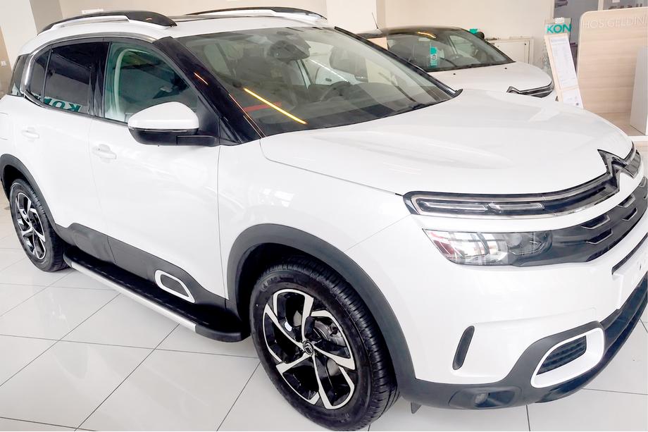Citroen C5 Aircross 2017-2025 гг. Боковые Подножки Duru (2 шт., Алюминий) Image