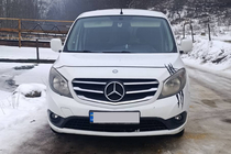Mercedes Citan 2013-2021 гг. Хром Накладки на Решетку (5 шт, Нержавеющая Сталь) фото 2