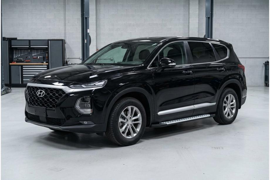 Hyundai Santa Fe 4 2018-2023 гг. Боковые пороги Allmond Grey (2 шт., алюминий) Фото 1