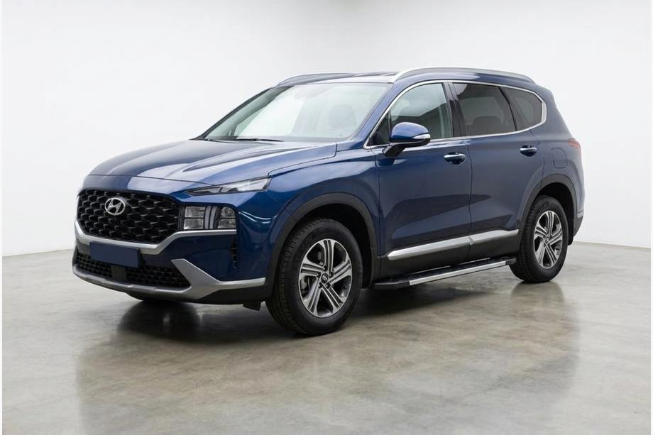 Hyundai Santa Fe 4 2018-2023 гг. Боковые пороги RedLine V1 (2 шт., алюминий) Фото 1