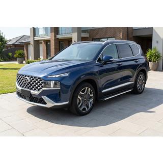Боковые Подножки Maya V1 (2 шт., Алюминий) Hyundai Santa Fe 4 2018-2023 гг. фото 1