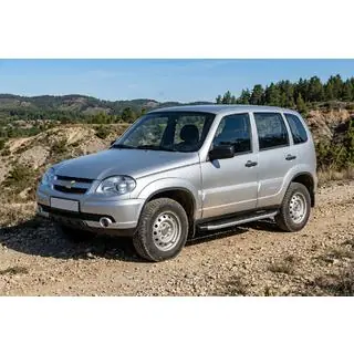 Боковые Подножки Fullmond (2 шт., Алюминий) Chevrolet Niva 1998-2020 гг. фото 1