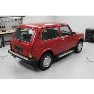 Боковые Подножки Line (2 шт., Алюминий) Chevrolet Niva 1998-2020 гг. фото 3