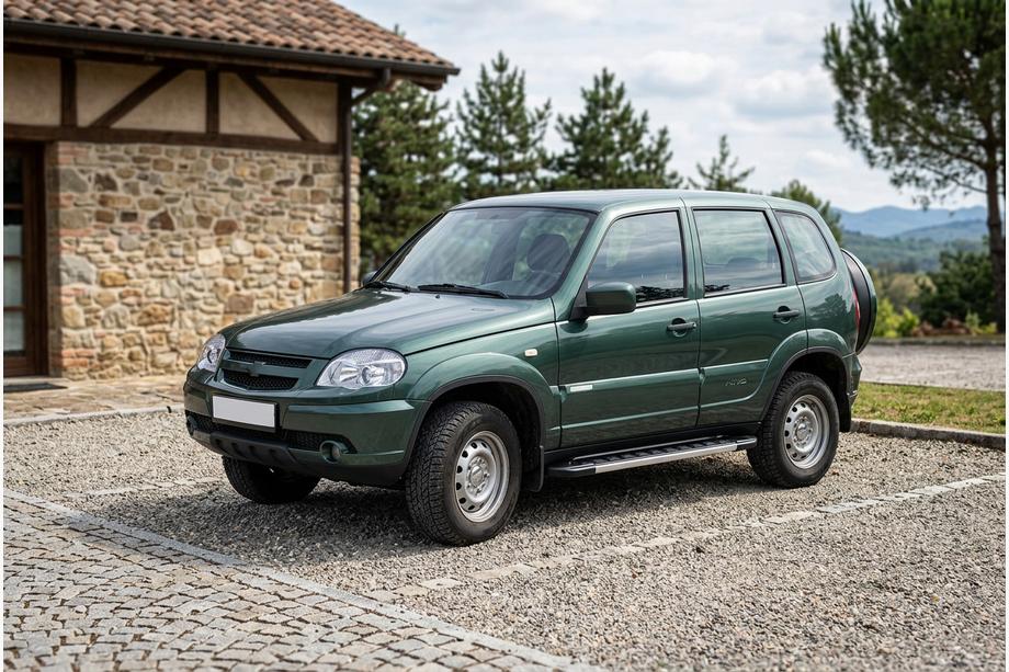 Chevrolet Niva 1998-2020 гг. Боковые пороги RedLine V1 (2 шт., алюминий) Image