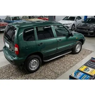 Боковые Подножки Maydos V1 (2 шт., Алюминий) Chevrolet Niva 1998-2020 гг. фото 1