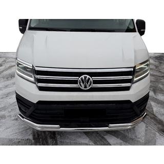 Volkswagen Crafter 2016- гг. Передняя защита ST085 (нерж)