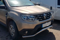 Dacia Duster 2018-2024 гг. Передняя защита WT008 (нерж. сталь) фото 3