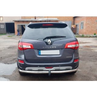 Задняя дуга AK002-1 (нержавейка) Renault Koleos 2008-2016 гг. фото 3