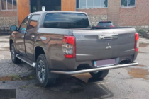 Fiat Fullback 2016- гг. Задняя Защита AK005 (Нержавейка) фото 2