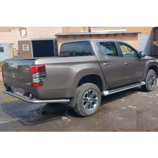 Задняя Защита AK005 (Нержавейка) Fiat Fullback 2016- гг. фото 4