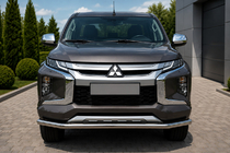 Fiat Fullback 2016- гг. Передняя защита ST008 (нержавейка) фото 1