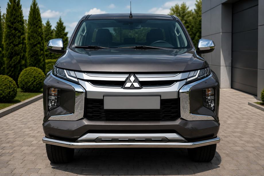Fiat Fullback 2016- гг. Передняя защита ST008 (нержавейка) Image