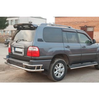 Задняя защита AK009-15 (нержавейка) Lexus LX470 1998-2007 гг. фото 3