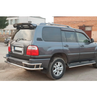 Задняя защита AK009-15 (нержавейка) фото 3