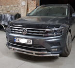 Передняя защита ST016 (нержавейка) фото 4