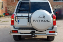 Nissan Patrol Y61 1997-2011 гг. Задняя дуга AK005-3 (нержавейка) фото 3