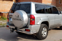 Nissan Patrol Y61 1997-2011 гг. Задняя дуга AK005-3 (нержавейка) фото 4