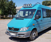 Mercedes Sprinter W901/902/903/904/905 1995-2006 гг. Передняя защита ST015-2 (нерж. сталь) фото 3
