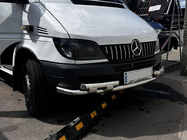 Mercedes Sprinter W901/902/903/904/905 1995-2006 гг. Передняя защита ST015-2 (нерж. сталь) фото 9