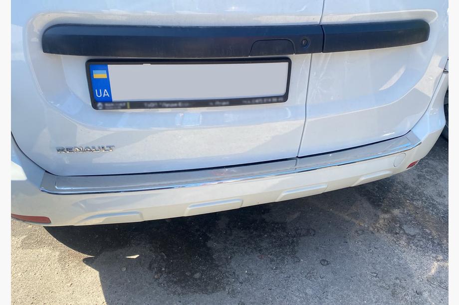 Dacia Dokker 2013-2022 гг. Накладка на задний бампер Carmos нержавейка Image