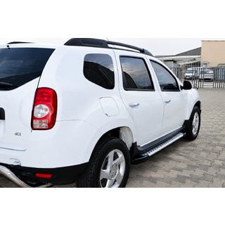 Боковые Подножки X5-Тип (2 шт., Алюминиевый Профиль) Dacia Duster 2008-2018 гг. фото 1