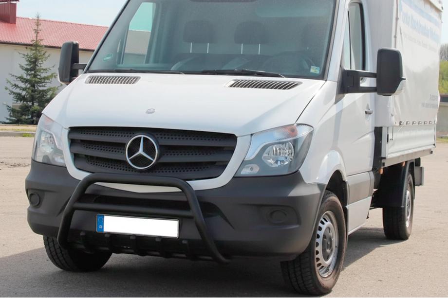 Mercedes Sprinter W906 2006-2018 гг. Кенгурятник WT003 (черный) Image