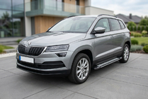 Skoda Karoq 2018- гг. Боковые Подножки Rainbow (2 шт., Алюминий) фото 1