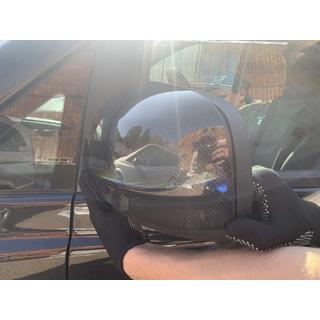 Накладки на Зеркала Vito 2004-2010 (2 шт, Карбон Look) Mercedes Vito W639 2004-2014 гг. фото 3