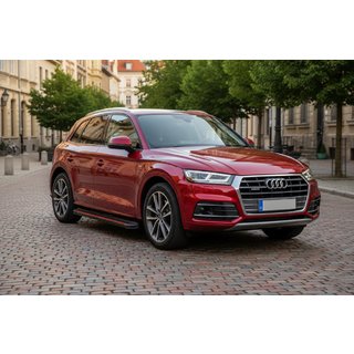 Боковые Подножки Maya Red (2 шт., Алюминий) Audi Q5 2017-2025 гг. фото 1