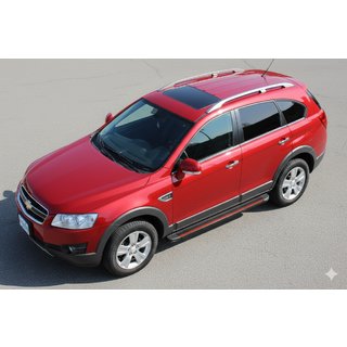 Боковые Подножки Maya Red (2 шт., Алюминий) Chevrolet Captiva 2006-2019 гг. фото 1