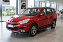 Citroen C-Crosser 2007-2013 гг. Боковые Подножки Maya Red (2 шт., Алюминий) фото 1