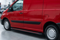 Citroen Jumpy 2007–2017 гг. Боковые Подножки Maya Red (2 шт., Алюминий) фото 1