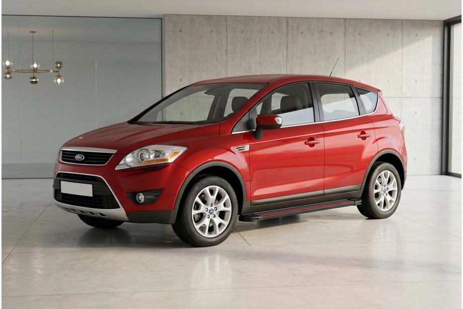 Ford Kuga 2008-2013 гг. Боковые Подножки Maya Red (2 шт., Алюминий) Фото 1