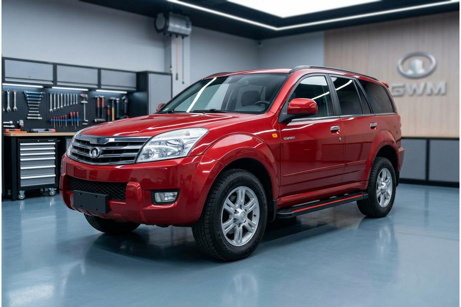 GreatWall Haval/Hover H3 2005-2013 гг. Боковые Подножки Maya Red (2 шт., Алюминий) Image