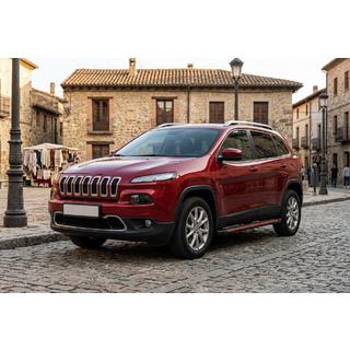Боковые Подножки Maya Red (2 шт., Алюминий) Jeep Cherokee KL 2013- гг. фото 1