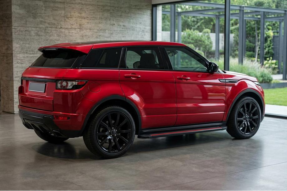 Range Rover Evoque 2012-2018 гг. Боковые Подножки Maya Red (2 шт., Алюминий) Image