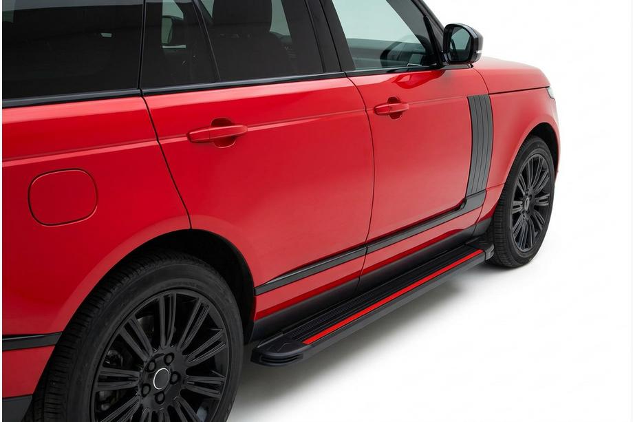 Range Rover IV L405 2013-2021 гг. Боковые Подножки Maya Red (2 шт., Алюминий) Фото 1
