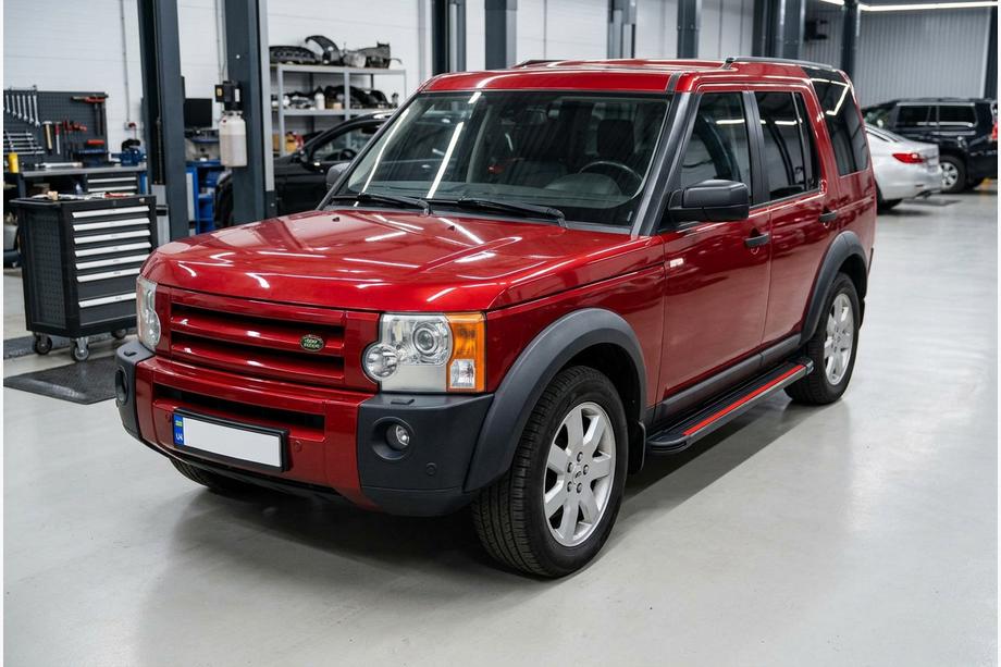 Land Rover Discovery IV 2009-2017 гг. Боковые Подножки Maya Red (2 шт., Алюминий) Image