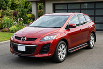 Mazda CX-7 2006-2012 гг. Боковые Подножки Maya Red (2 шт., Алюминий) фото 1