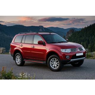 Боковые Подножки Maya Red (2 шт., Алюминий) Mitsubishi Pajero Sport 2008-2015 гг. фото 1