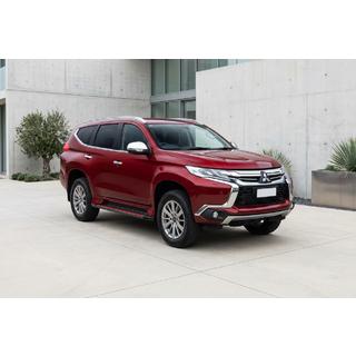 Боковые Подножки Maya Red (2 шт., Алюминий) Mitsubishi Pajero Sport 2015- гг. фото 1