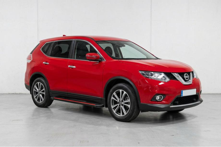 Nissan X-trail T32/Rogue 2014-2021 гг. Боковые Подножки Maya Red (2 шт., Алюминий) Фото 1