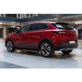 Боковые Подножки Maya Red (2 шт., Алюминий) Opel Grandland X 2017- гг. фото 1