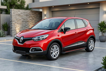 Renault Captur 2013-2019 гг. Боковые Подножки Maya Red (2 шт., Алюминий) фото 1
