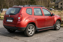 Renault Duster 2008–2017 гг. Боковые Подножки Maya Red (2 шт., Алюминий) фото 1