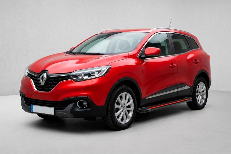 Renault Kadjar 2015-2022 гг. Боковые Подножки Maya Red (2 шт., Алюминий) Image