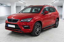 Seat Ateca 2016- гг. Боковые Подножки Maya Red (2 шт., Алюминий) фото 1