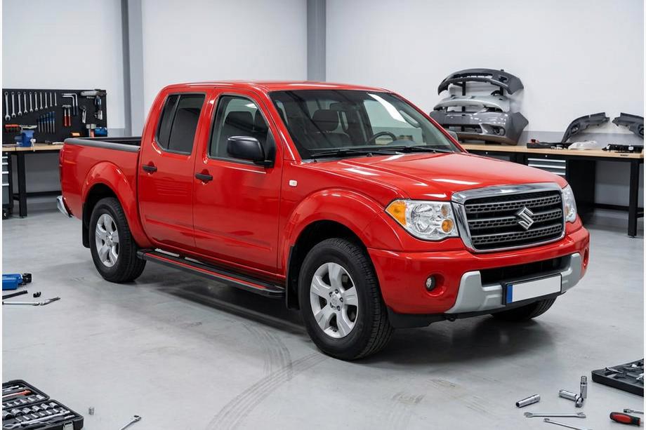 Suzuki Equator 2009- гг. Боковые Подножки Maya Red (2 шт., Алюминий) Image
