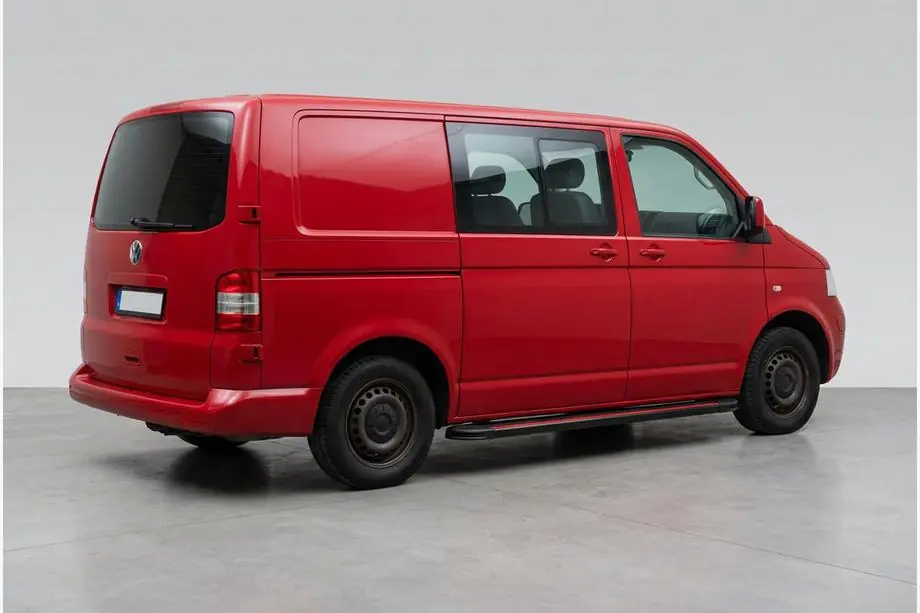 Volkswagen T5 Multivan 2003–2010 гг. Боковые Подножки Maya Red (2 шт., Алюминий) Фото 1