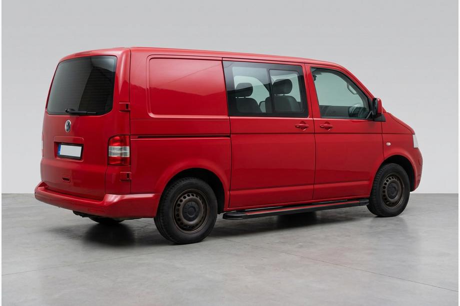 Volkswagen T5 Caravelle 2004-2010 гг. Боковые Подножки Maya Red (2 шт., Алюминий) Длинная База Фото 1